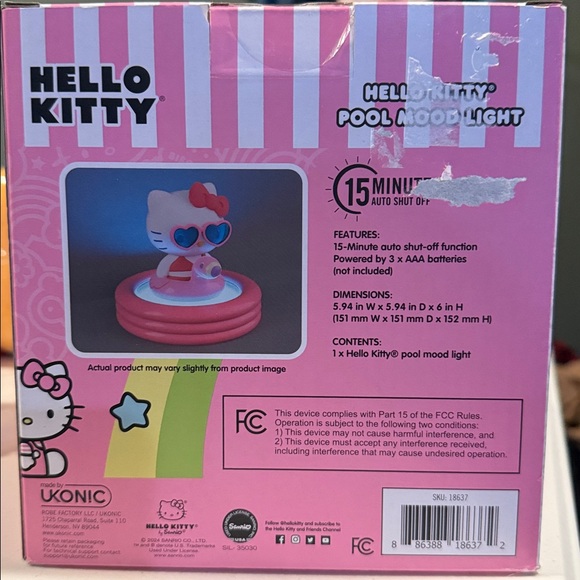 🎀✨ Hello Kitty Pool Mood Light ✨🎀 - Picture 3 of 4